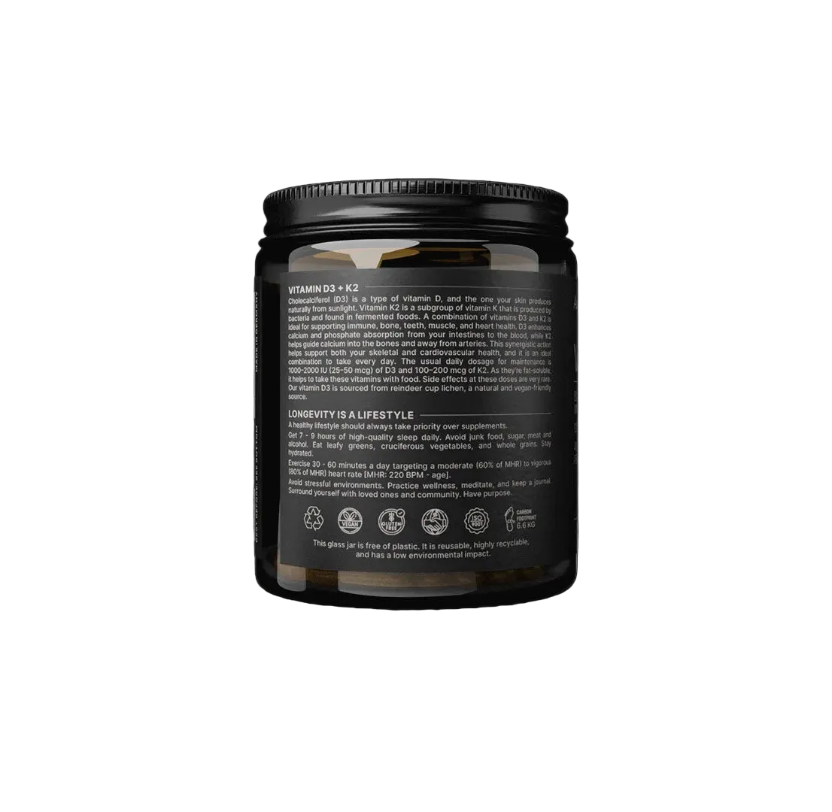 Augment Life - Vitamin D3 K2 (MK7) - Vegan - 120 capsules - 4000 iu + 75 µg