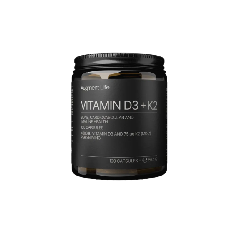 Augment Life - Vitamin D3 K2 (MK7) - Vegan - 120 capsules - 4000 iu + 75 µg